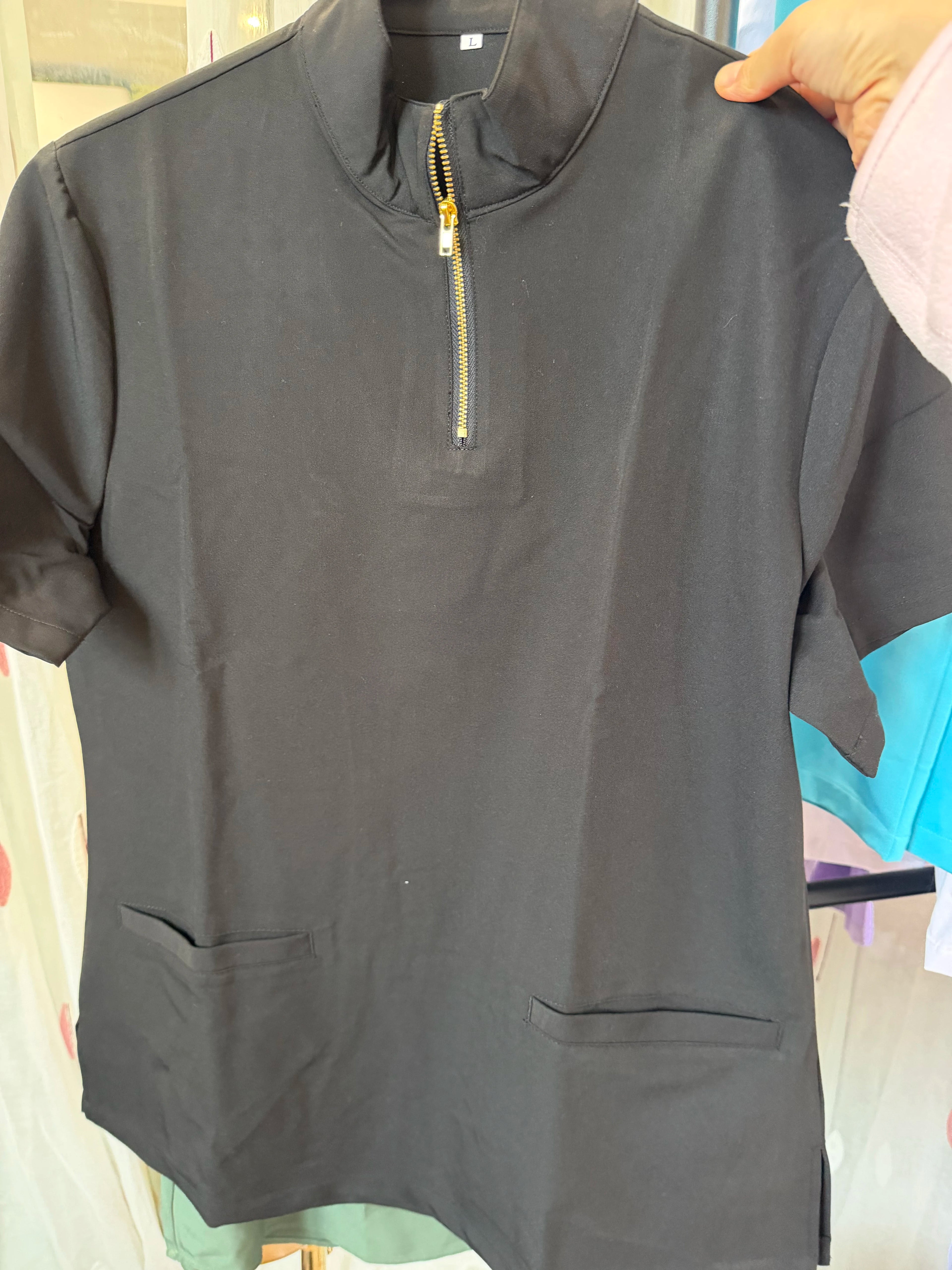 Ready Scrub Uniform Set Female New Style Zipper Pullover Nurse Uniforms Set Stretch Hospital Jogger Wholesale Medical Uniform