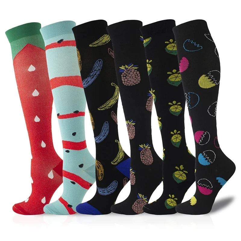 Compression Socks for Nurses & Athletes – 3, 5 or 6 Pairs