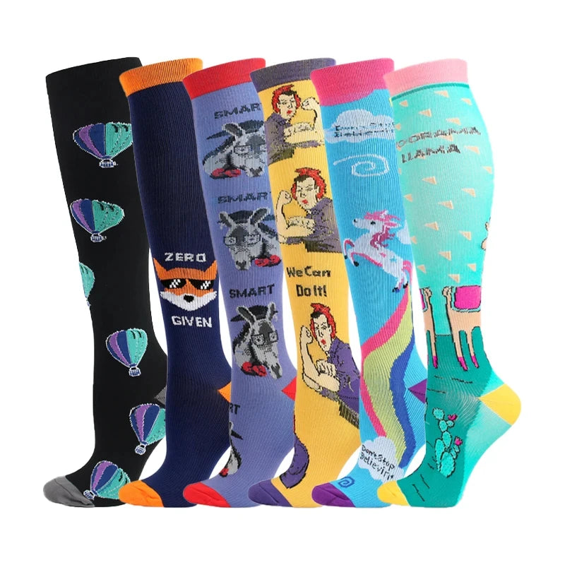 Compression Socks for Nurses & Athletes – 3, 5 or 6 Pairs