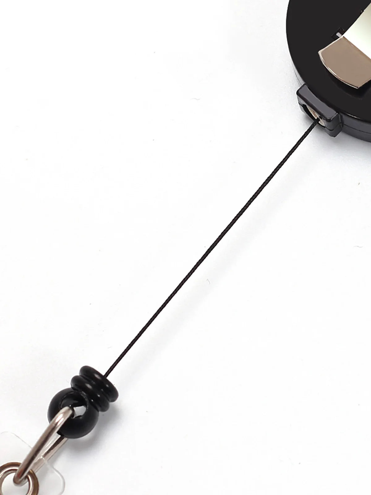 Black Retractable ID Badge Reel — Heavy Duty Nurse & Office Clip