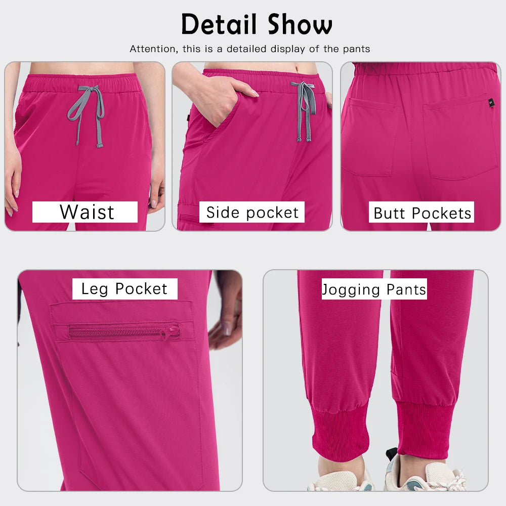 Nurse Scrub Blouse Pants Hospital Pharmacist Workwear Medical Surgical Uniforms Women Nursing Clothes Dentist Clinical Work Suit