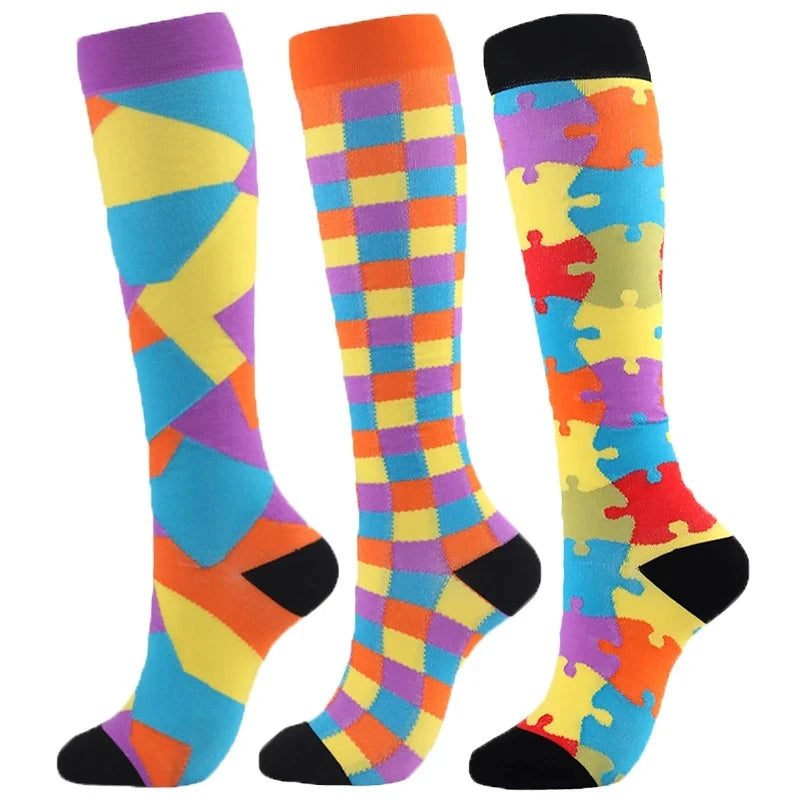 Compression Socks for Nurses & Athletes – 3, 5 or 6 Pairs
