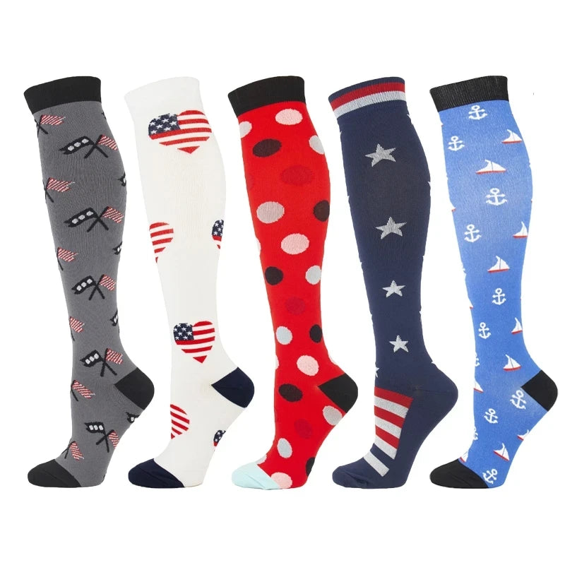 Compression Socks for Nurses & Athletes – 3, 5 or 6 Pairs