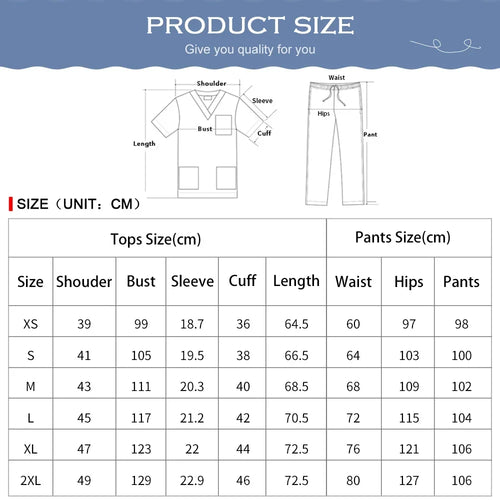 Women's V-Neck Scrub Set – Short Sleeve Top & Jogger Pants
