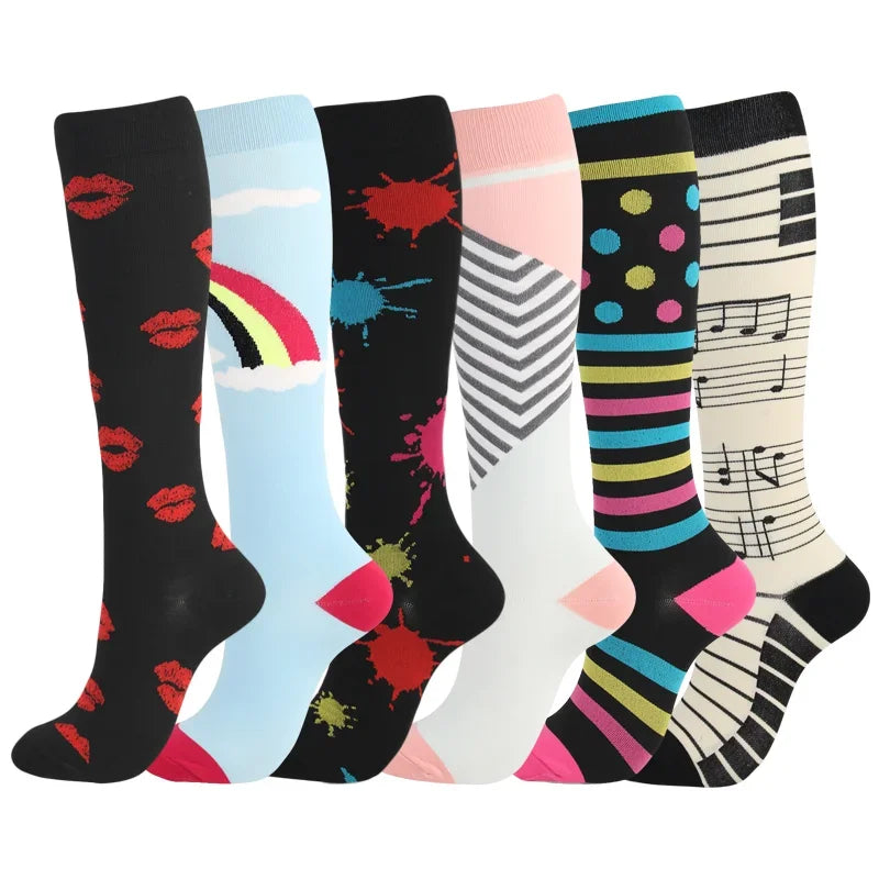 Compression Socks for Nurses & Athletes – 3, 5 or 6 Pairs