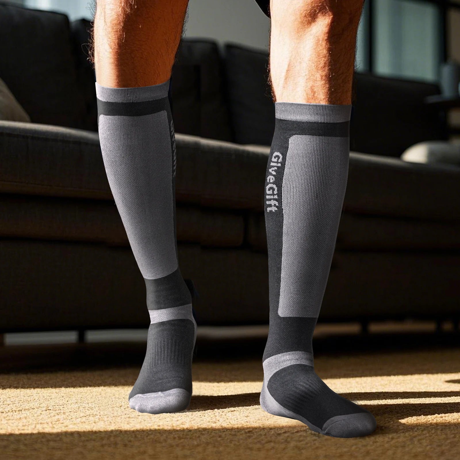 Men's Knee High Compression Socks – 5 Pairs