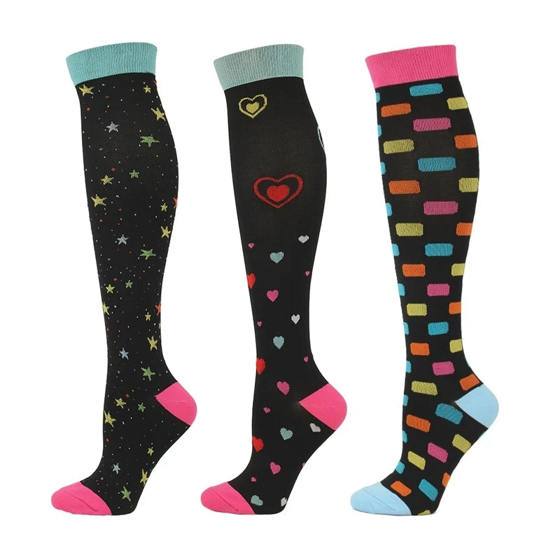 Compression Socks for Nurses & Athletes – 3, 5 or 6 Pairs