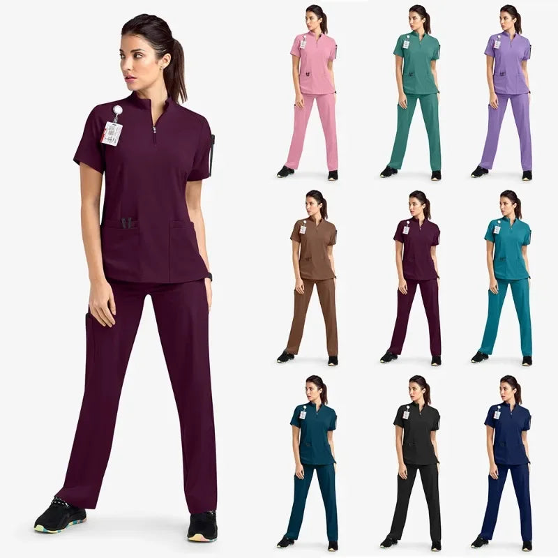 Short Sleeve Medical Scrub Set – Hospital & Clinic Uniform