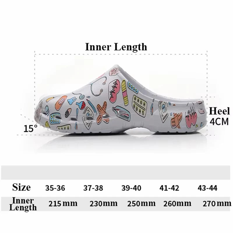 Non-Slip Nurse Clogs — EVA Medical Shoes for Women