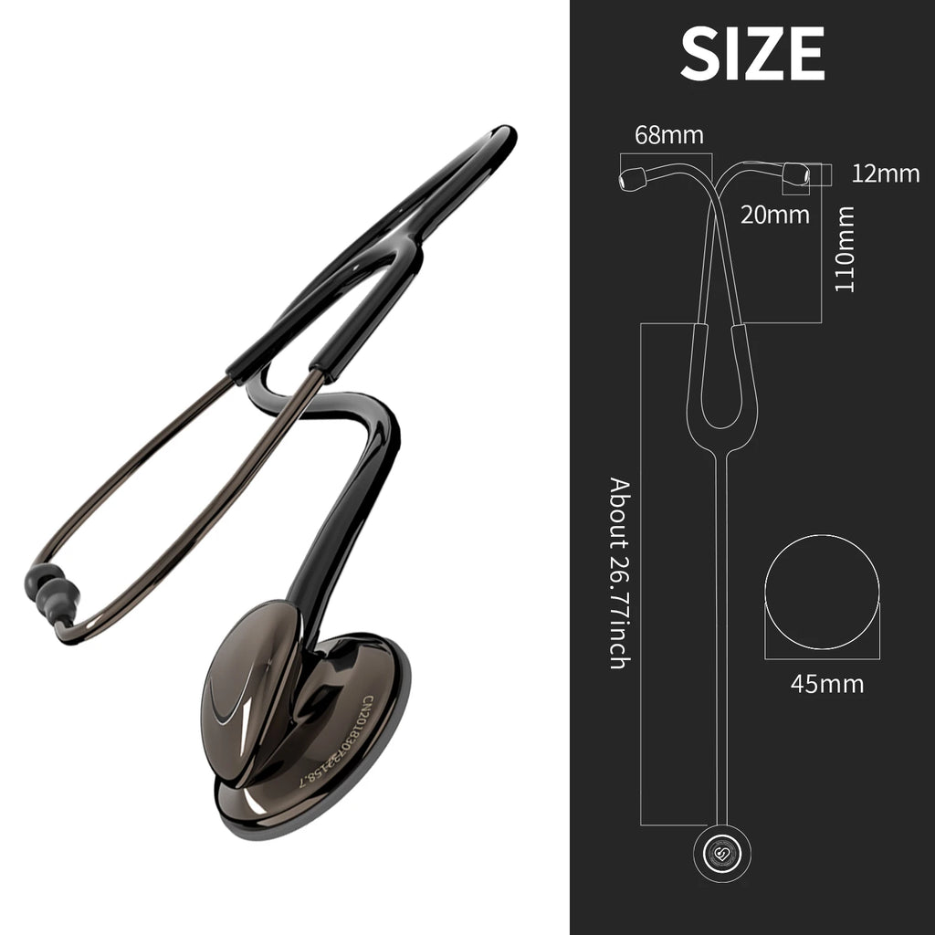 Medical Professional Stethoscope Single Head Stethoscope For Nurse Medical Cardiology Stethoscope Engrave Name Health Care