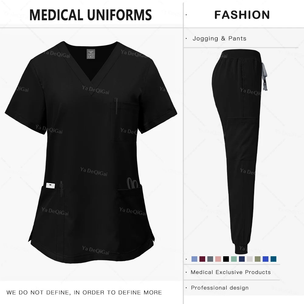 Pink Clinical Scrub Set – Women's Medical Uniform
