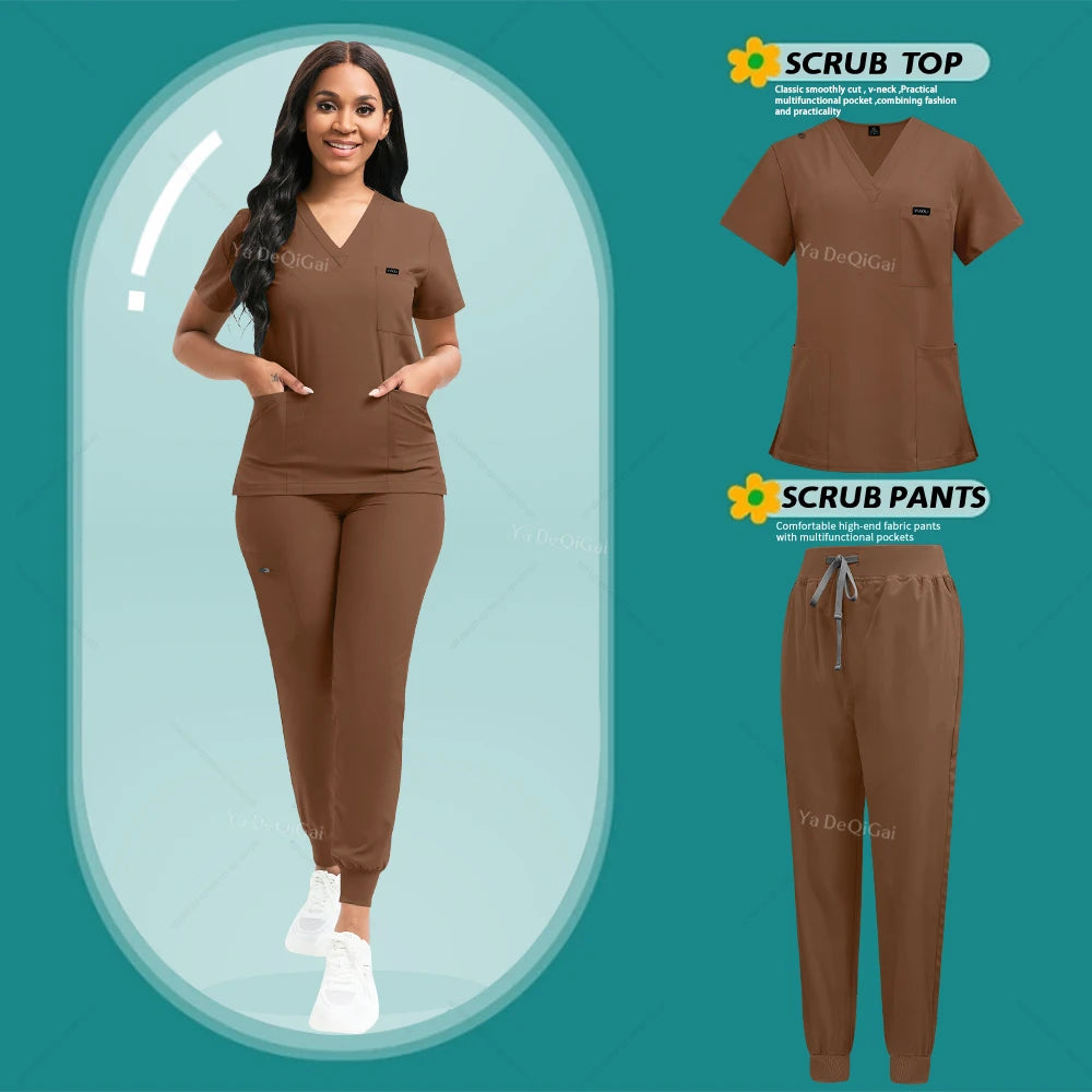 Stretch Scrubs Women Set – Nursing & Clinical Uniform