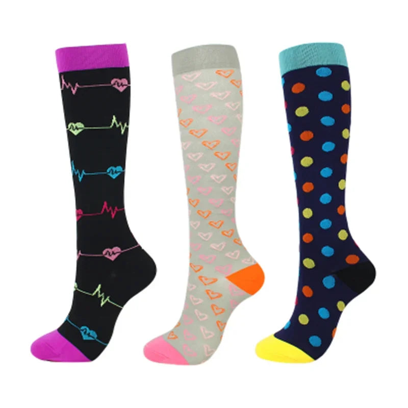 Compression Socks for Nurses & Athletes – 3, 5 or 6 Pairs
