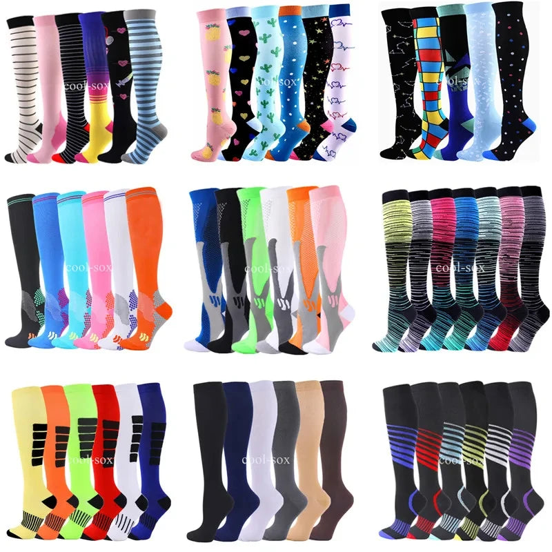 Compression Socks for Nurses & Athletes – 3, 5 or 6 Pairs