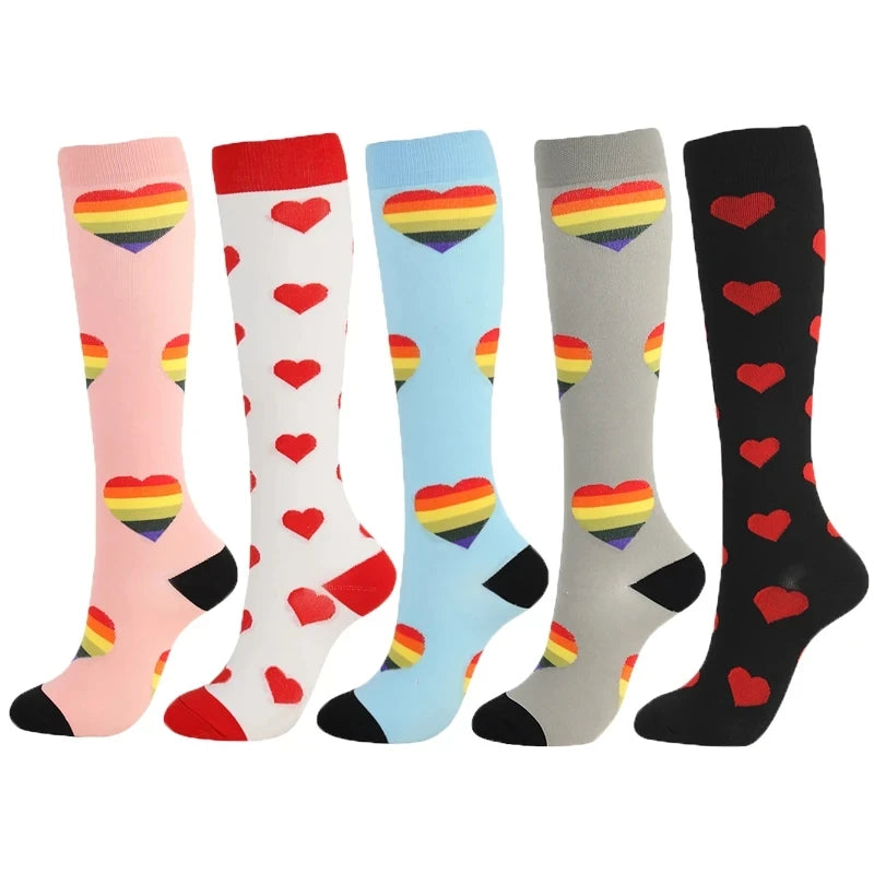 Compression Socks for Nurses & Athletes – 3, 5 or 6 Pairs