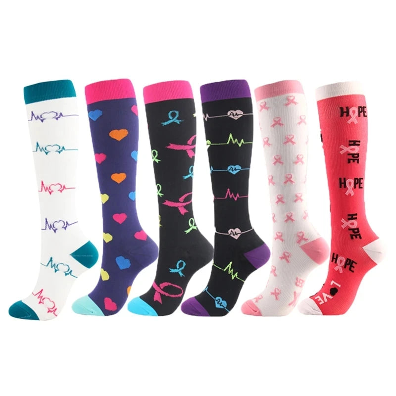 Compression Socks for Nurses & Athletes – 3, 5 or 6 Pairs