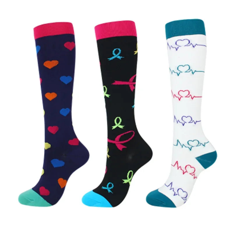 Compression Socks for Nurses & Athletes – 3, 5 or 6 Pairs