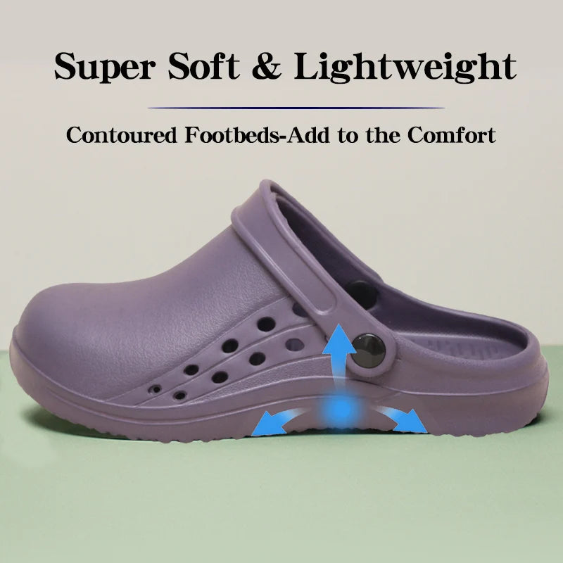 Lightweight Nurse Clogs — Non-Slip EVA Work Shoes for Women