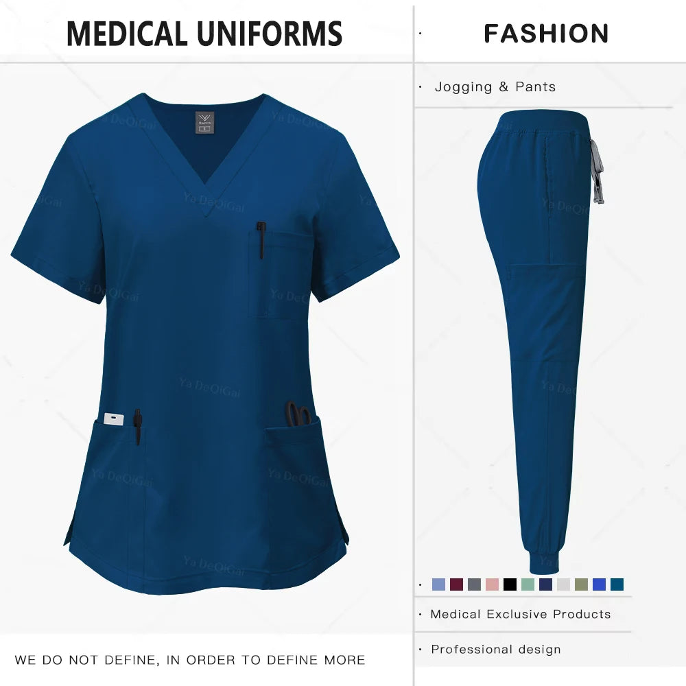 Pink Clinical Scrub Set – Women's Medical Uniform