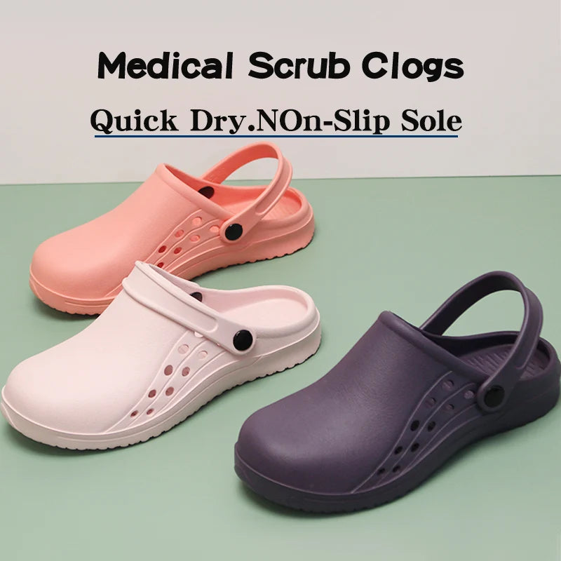 Lightweight Nurse Clogs — Non-Slip EVA Work Shoes for Women