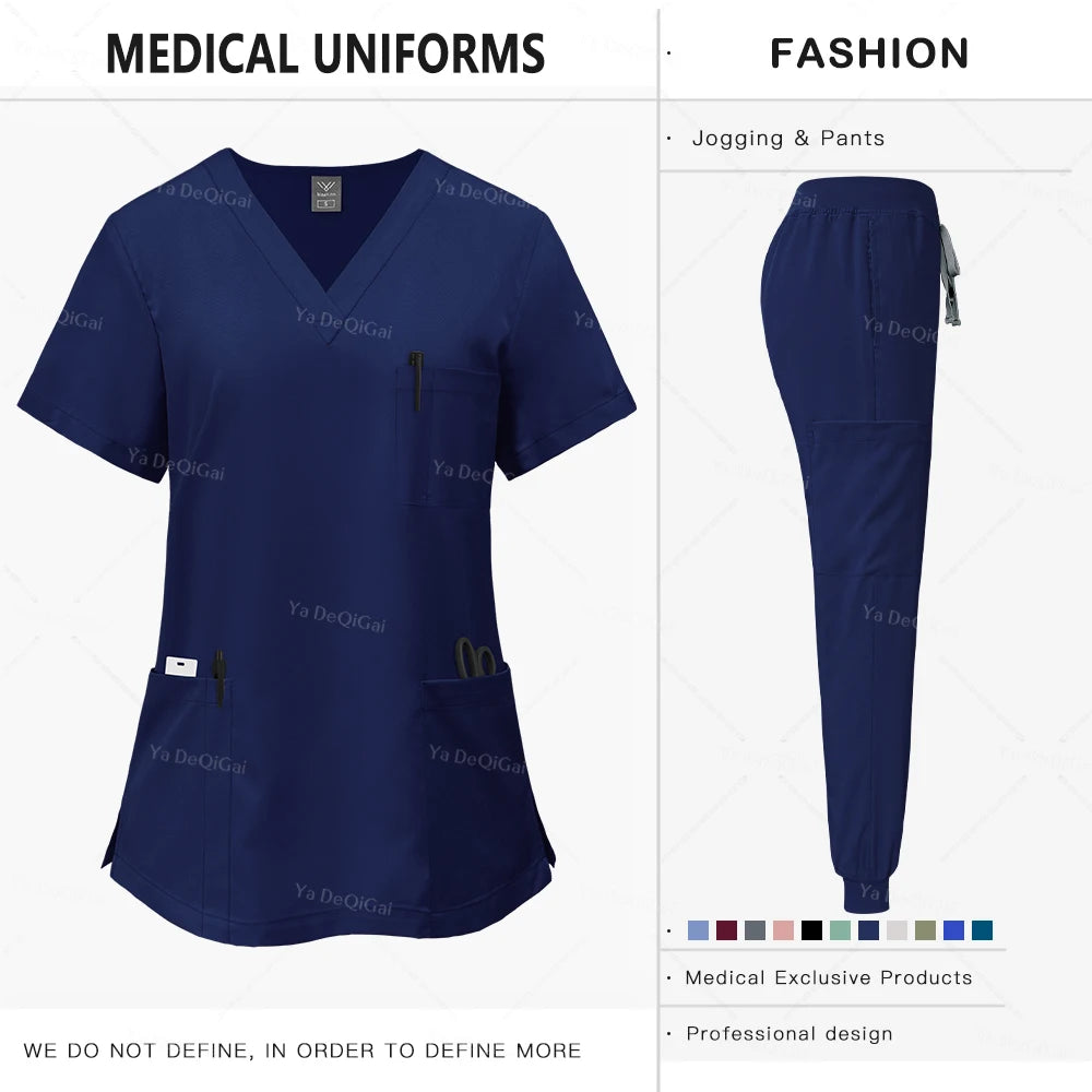Pink Clinical Scrub Set – Women's Medical Uniform
