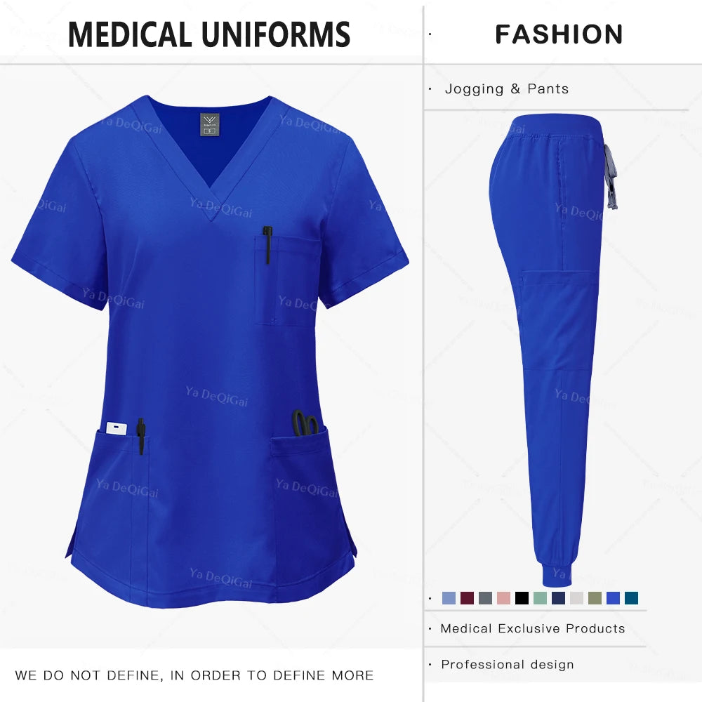 Pink Clinical Scrub Set – Women's Medical Uniform