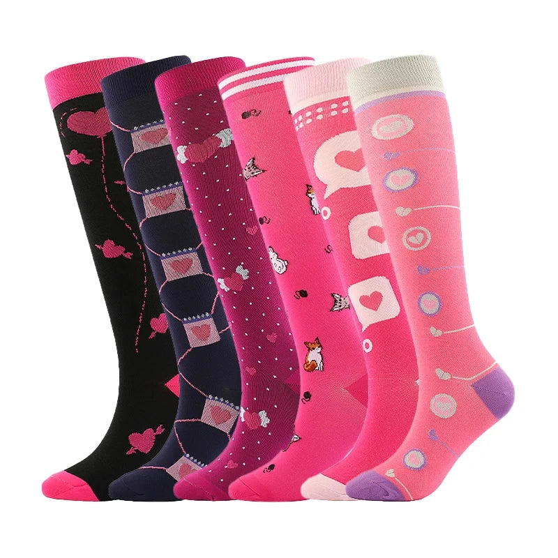 Compression Socks for Nurses & Athletes – 3, 5 or 6 Pairs
