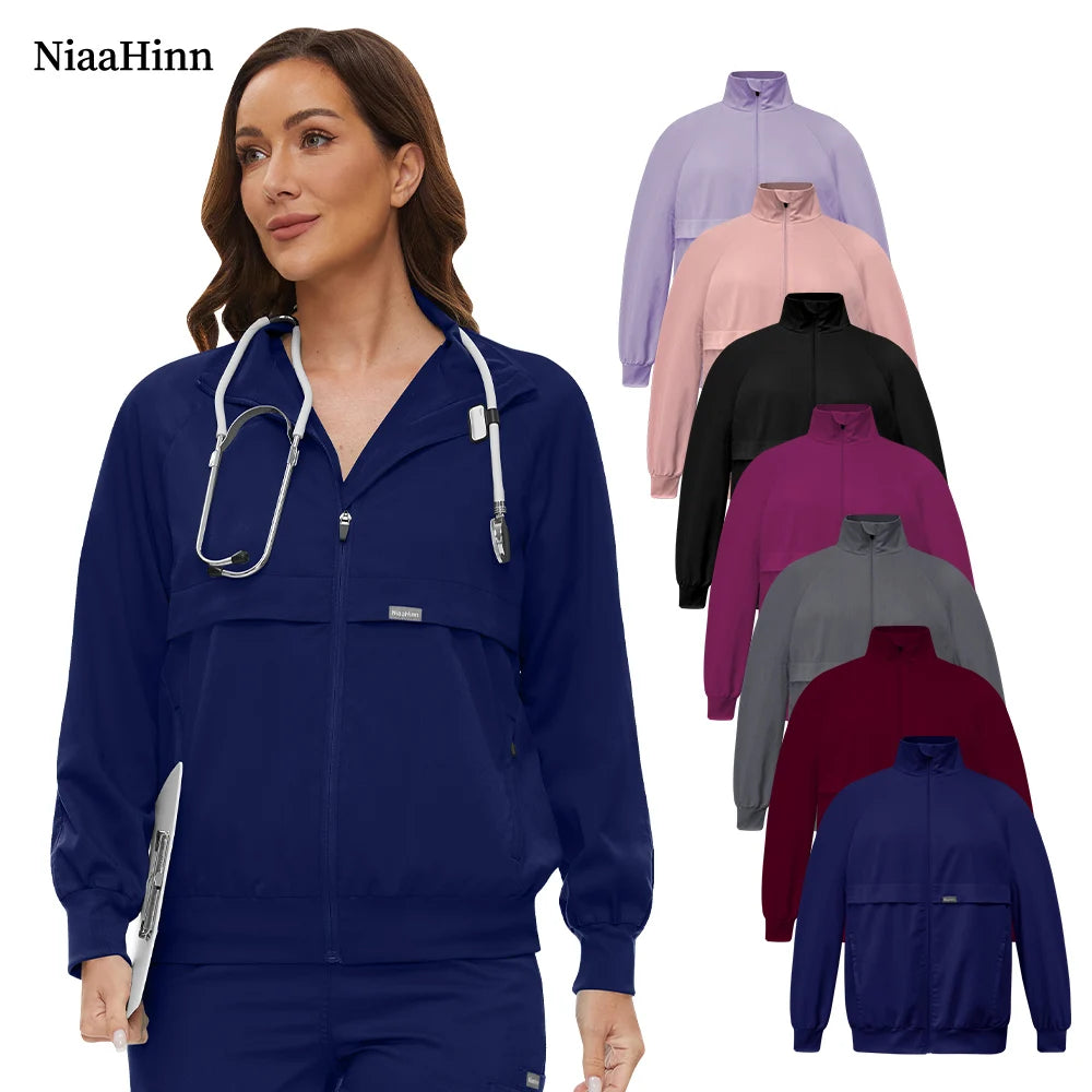 Clinical Lab Jacket – Nursing Medical Uniform Top for Women & Men