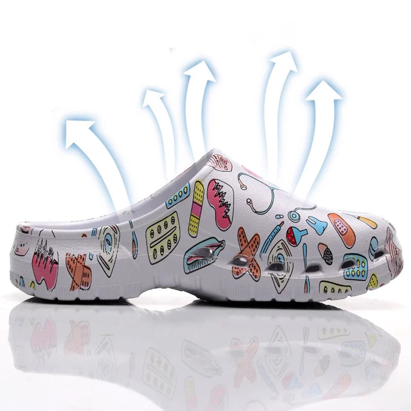 Non-Slip Nurse Clogs — EVA Medical Shoes for Women