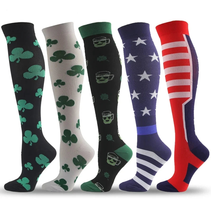 Compression Socks for Nurses & Athletes – 3, 5 or 6 Pairs