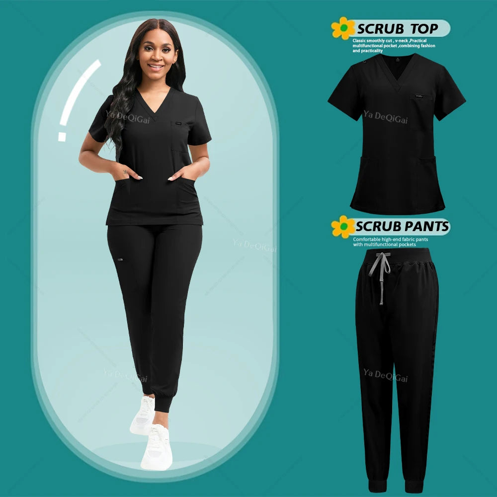 Stretch Scrubs Women Set – Nursing & Clinical Uniform