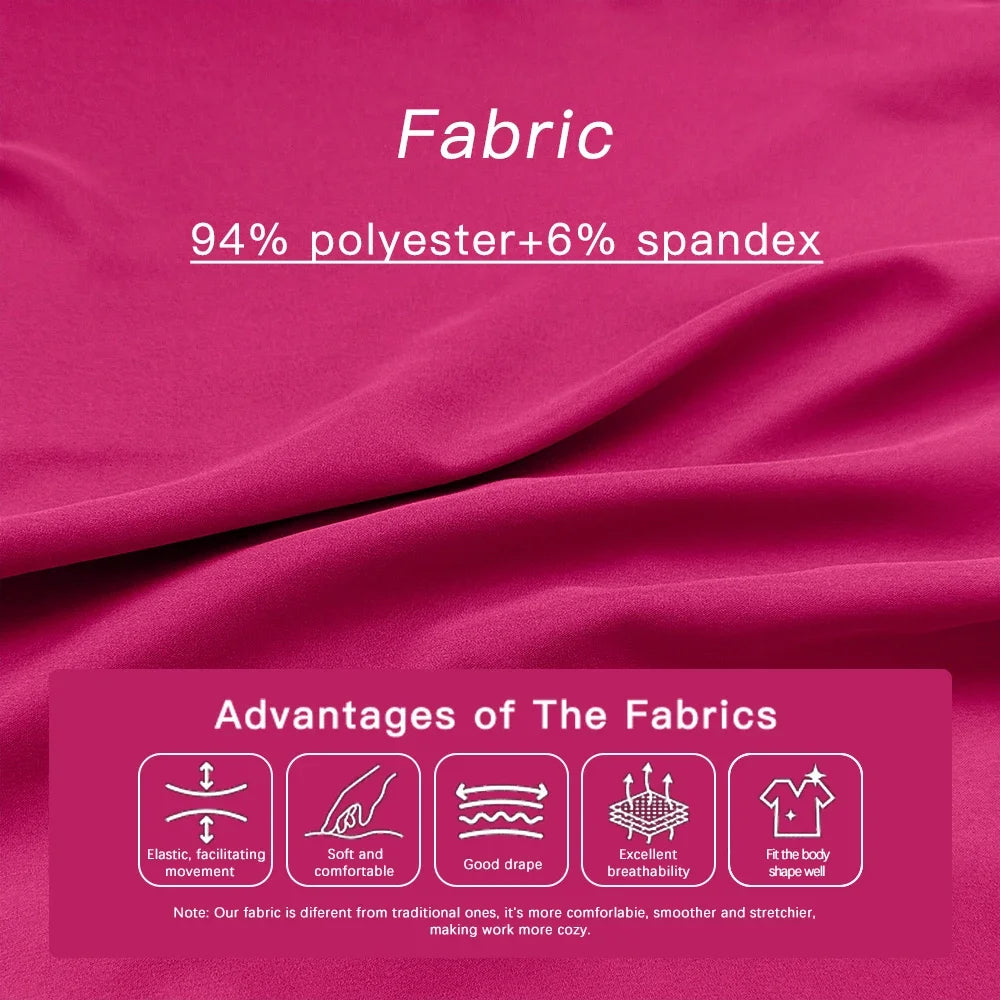 Nurse Scrub Blouse Pants Hospital Pharmacist Workwear Medical Surgical Uniforms Women Nursing Clothes Dentist Clinical Work Suit