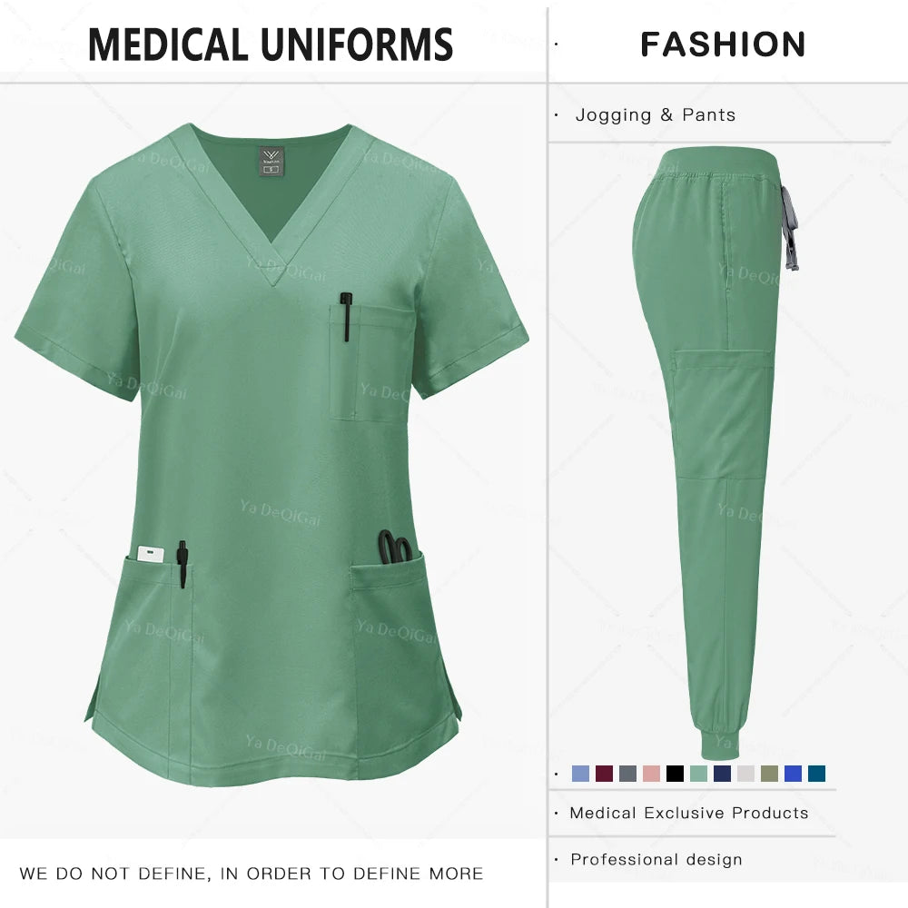 Pink Clinical Scrub Set – Women's Medical Uniform