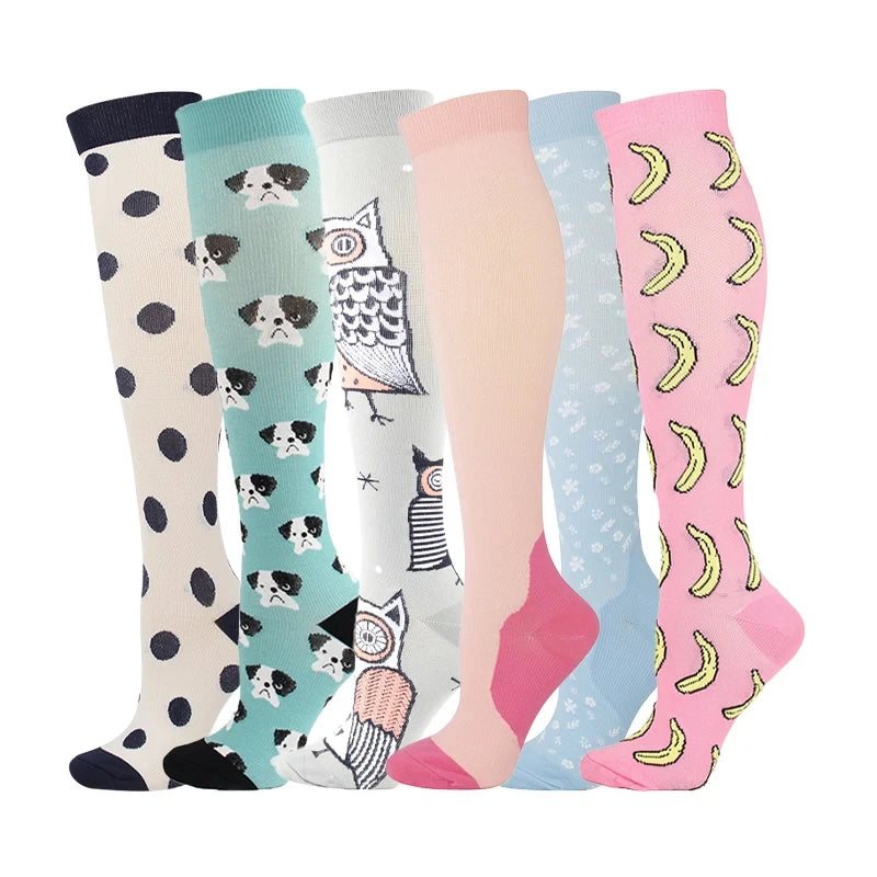 Compression Socks for Nurses & Athletes – 3, 5 or 6 Pairs