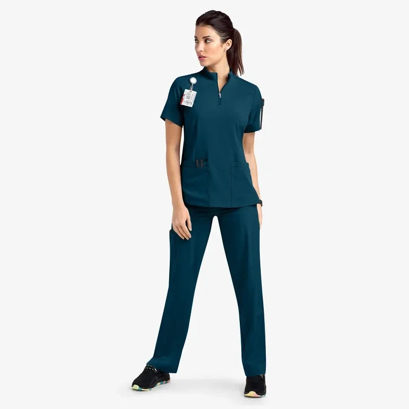 Short Sleeve Medical Scrub Set – Hospital & Clinic Uniform