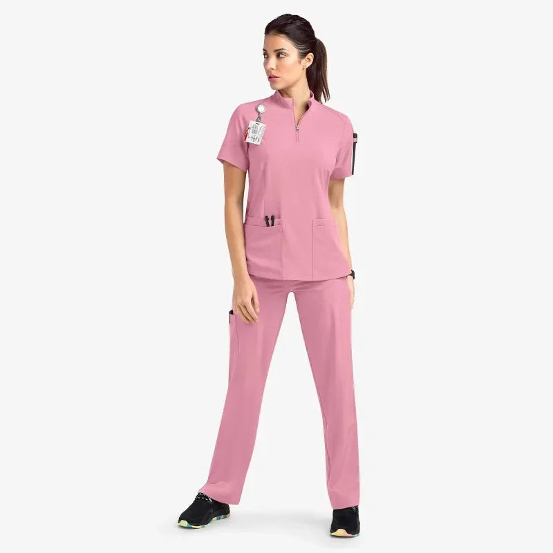 Short Sleeve Medical Scrub Set – Hospital & Clinic Uniform