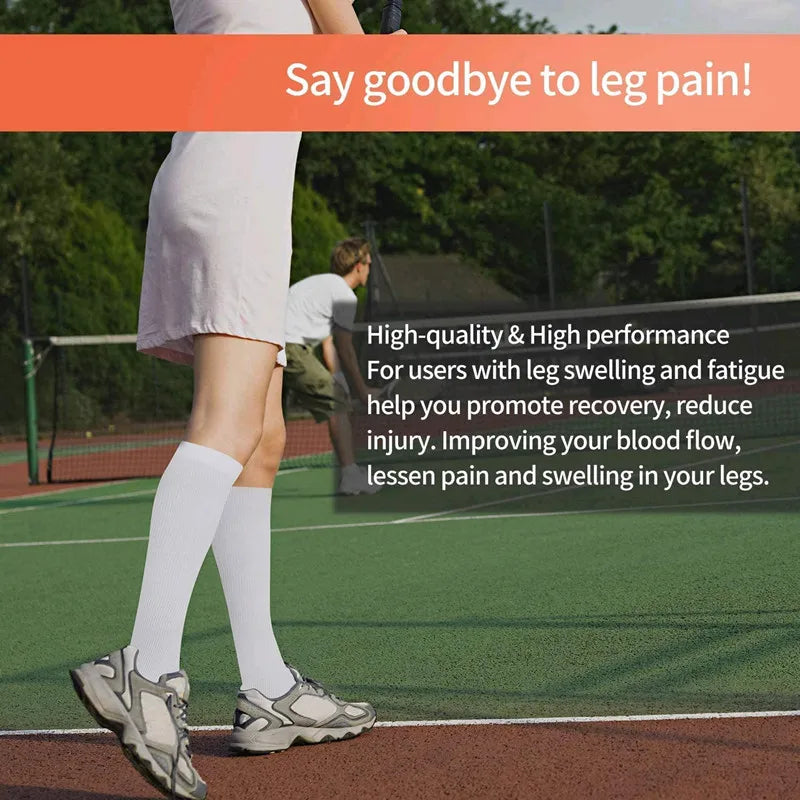 Medical Compression Socks 20-30 mmHg – 3 Pairs, Knee High