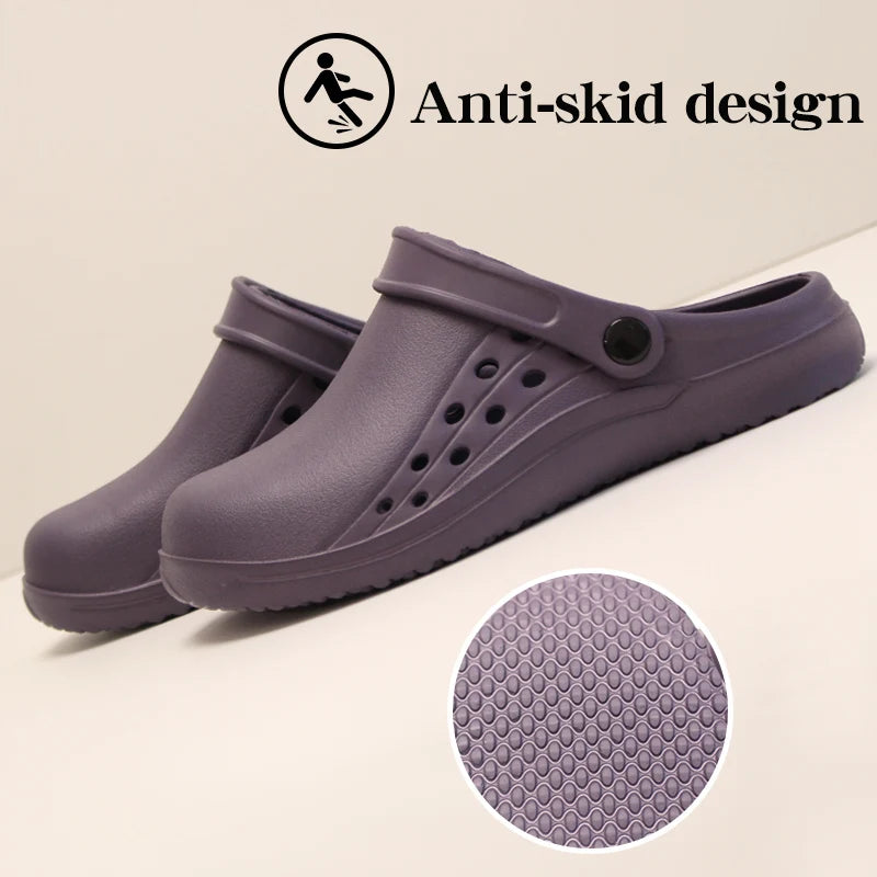 Lightweight Nurse Clogs — Non-Slip EVA Work Shoes for Women