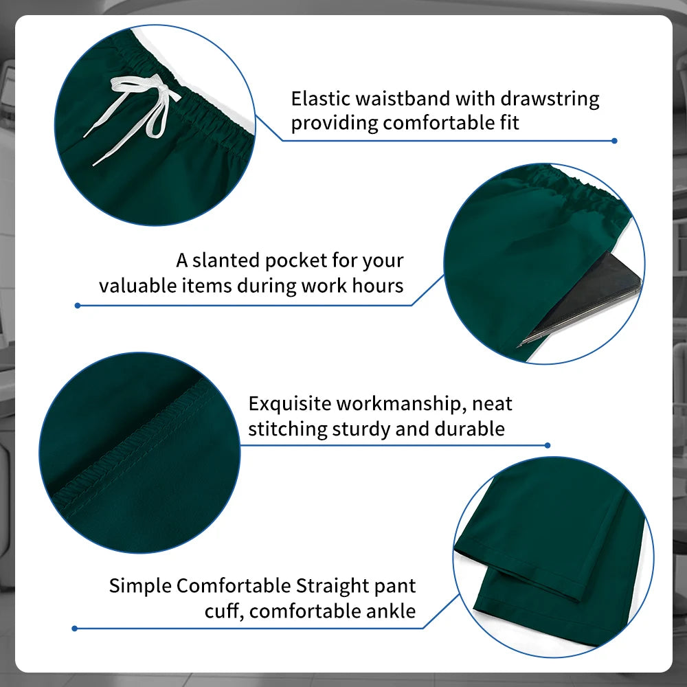 Women's V-Neck Medical Scrubs Uniform – Surgical & Nursing Workwear