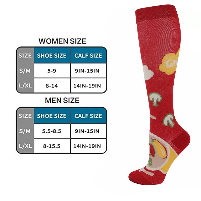 Medical Compression Socks 20-30 mmHg – 3 Pairs, Knee High