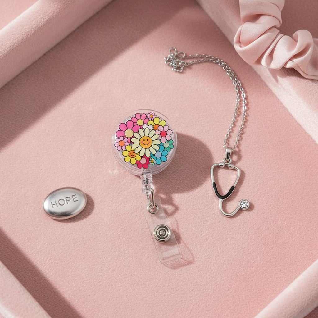 Nurse Starter Pack - Badge Reel and Stethoscope Charm Bundle